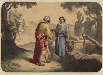 Eliezer og Rebecca av Jean Baptiste Auguste Leloir
