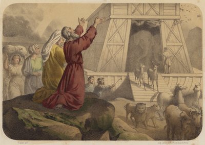 Avslutt fra LArche av Jean Baptiste Auguste Leloir