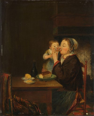 En mor og hennes barn, 1794 av Jean Baptiste Bernard Coclers