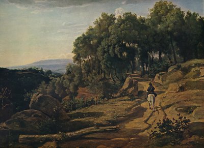 En utsikt nær Volterra, 1838 av Jean-Baptiste-Camille Corot