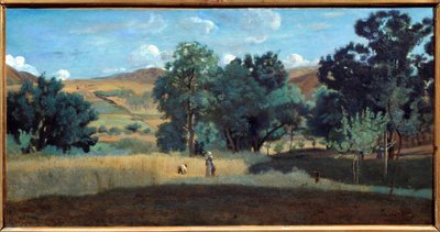 En hveteåker i Morvan i 1842 Maleri av Camille Corot (1796-1875) 1842 Søn. 0,38x0,75 m Lyon, Musee des Beaux Arts av Jean Baptiste Camille Corot