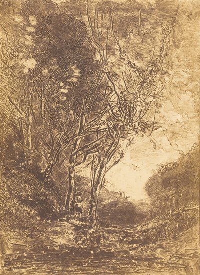 Hinterhalt, 1858 von Jean Baptiste Camille Corot