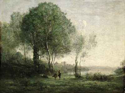 Castel Gandolfo, dansende tyrolske gjetere av Jean-Baptiste-Camille Corot