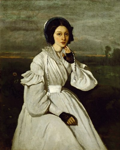 Claire Sennegon, 1837 von Jean Baptiste Camille Corot