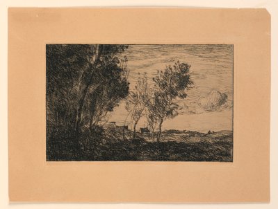 In the Dunes: Souvenir of the Woods at the Hauge av Jean Baptiste Camille Corot