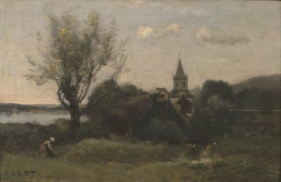 Ennery nær Auvers av Jean Baptiste Camille Corot