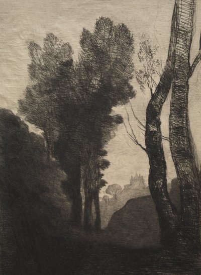 Romas omgivelser av Jean Baptiste Camille Corot