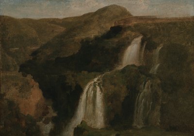 Falls of Tivoli av Jean Baptiste Camille Corot