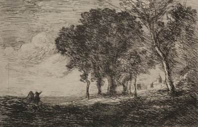 Italiensk landskap, ca. 1865. av Jean Baptiste Camille Corot