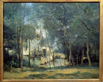Le Moulin de Saint-Nicolas-Lez-Arras Maleri av Camille Corot (1796-1875) 1874 Søn. 0,65x0,81 m Paris, Orsay-museet av Jean Baptiste Camille Corot