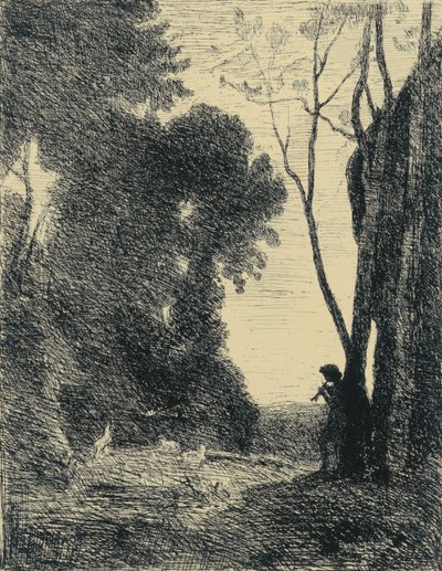Der kleine Hirte, 2. Platte von Jean-Baptiste-Camille Corot