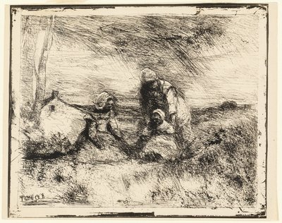 Lillesøster av Jean Baptiste Camille Corot