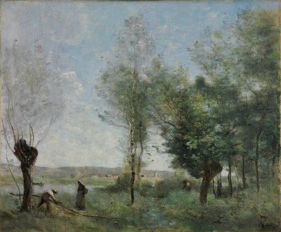 Memory of Coubron - Maleri av Jean Baptiste Camille Corot (1796-1875) - 1872 - Olje på lerret - 46x55,3 - Szepmuveszeti Muzeum, Budapest av Jean-Baptiste-Camille Corot