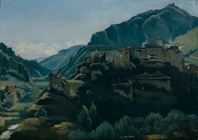 Meridionales Dorf von Jean-Baptiste-Camille Corot