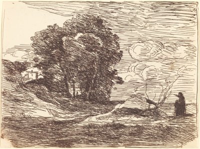 Dikterens bolig av Jean Baptiste Camille Corot