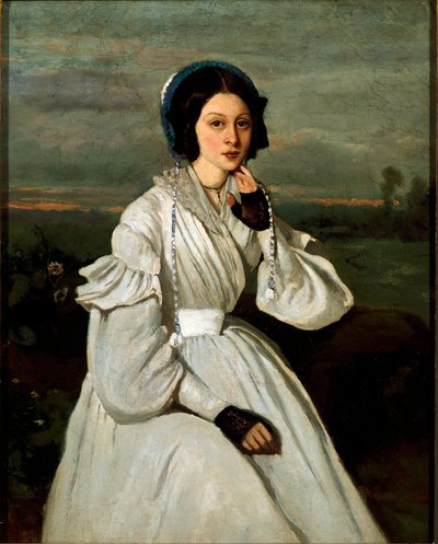 Porträt von Louise Claire Sennegon, zukünftige Madame Charmois von Jean Baptiste Camille Corot