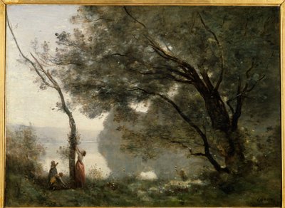 Minne om Mortefontaine. Maleri av Camille Corot (1796-1875) av Jean Baptiste Camille Corot
