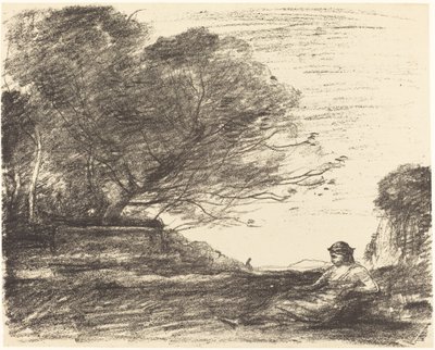 Sappho Safo, 1871. av Jean Baptiste Camille Corot