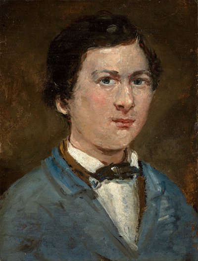 Selbstporträt, um 1818-1821 von Jean Baptiste Camille Corot