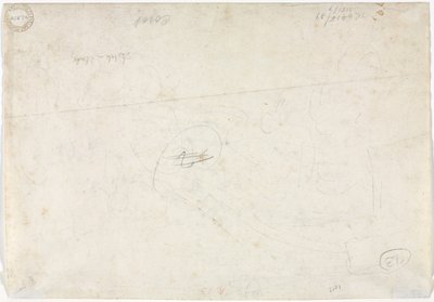 Skisse for et landskap (verso) av Jean Baptiste Camille Corot