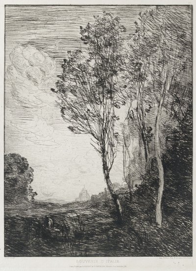 Suvenir fra Italia, 1863 av Jean Baptiste Camille Corot