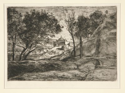 Souvenir de Toscane (minne fra Toscana) av Jean Baptiste Camille Corot