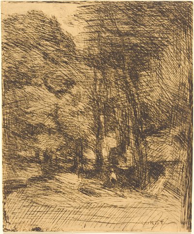 Souvenir av Bas-Breau av Jean Baptiste Camille Corot