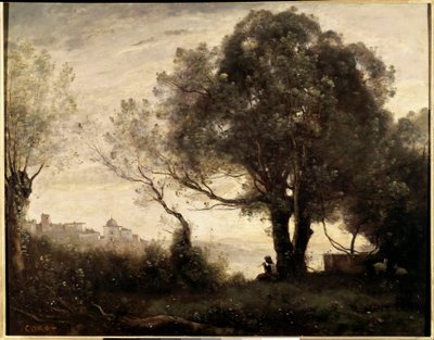 Erinnerung an Castelgondolfo in Italien von Jean Baptiste Camille Corot
