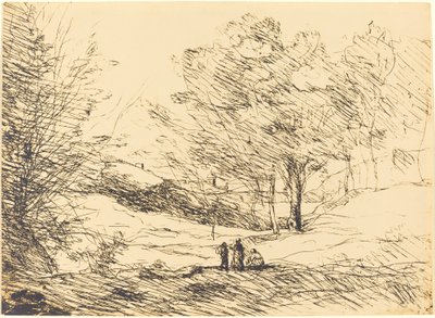 Erinnerung an den Lago Maggiore, 1871 von Jean Baptiste Camille Corot