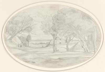 Suvenir fra Toscana, 1844. av Jean Baptiste Camille Corot
