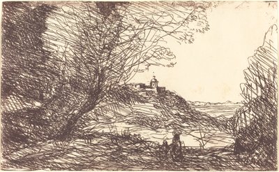 Suvenir fra Monacos omgivelser av Jean Baptiste Camille Corot