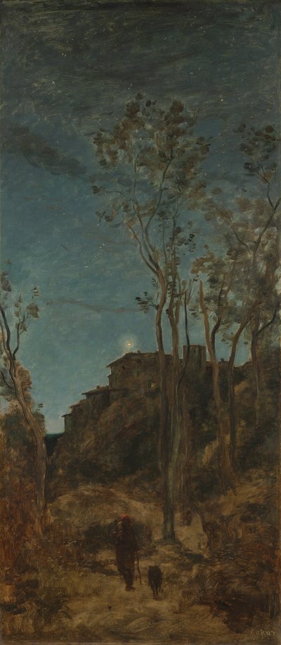 Die vier Tageszeiten: Nacht von Jean-Baptiste-Camille Corot
