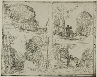 Perikles hage av Jean Baptiste Camille Corot