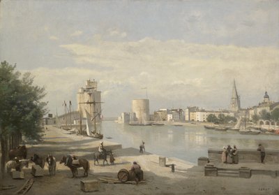Havnen i La Rochelle av Jean Baptiste Camille Corot