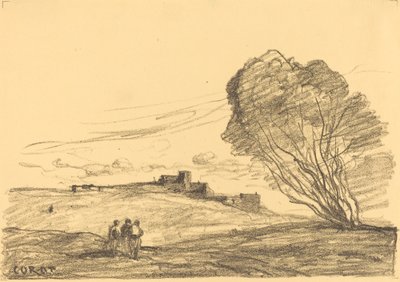 Det isolerte fortet (Le Fort detache) av Jean Baptiste Camille Corot