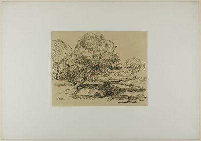 Det ensomme tårnet av Jean Baptiste Camille Corot