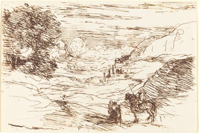 The Paladins Les Paladins, 1871. av Jean Baptiste Camille Corot