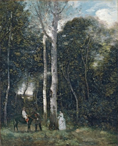 Parc des Lions i Port-Marly av Jean Baptiste Camille Corot