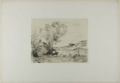 Rytteren i sivet av Jean Baptiste Camille Corot