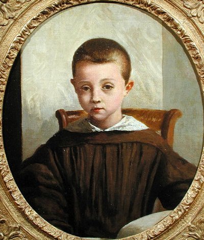 The Son of M. Edouard Delalain, ca. 1845-50 (olje på lerret) av Jean Baptiste Camille Corot