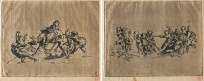 Bacchanal med barn og esel av Jean Baptiste Carpeaux