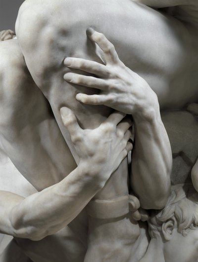 Detalj av Ugolino og hans sønner av Jean Baptiste Carpeaux