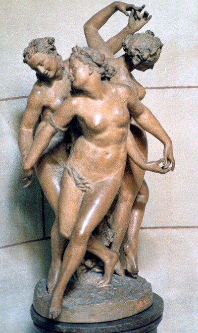De tre nåder, c1847-1875 av Jean Baptiste Carpeaux