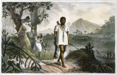 Amazonas-indianere jager av Jean Baptiste Debret
