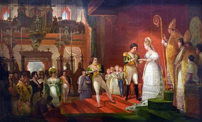 Andre ekteskap av S.M.I. D. Pedro I er av Jean Baptiste Debret
