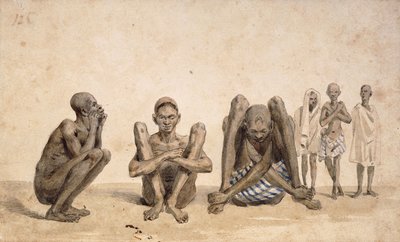 Slaver av Rio Janeiro, ca. 1825-6 av Jean Baptiste Debret