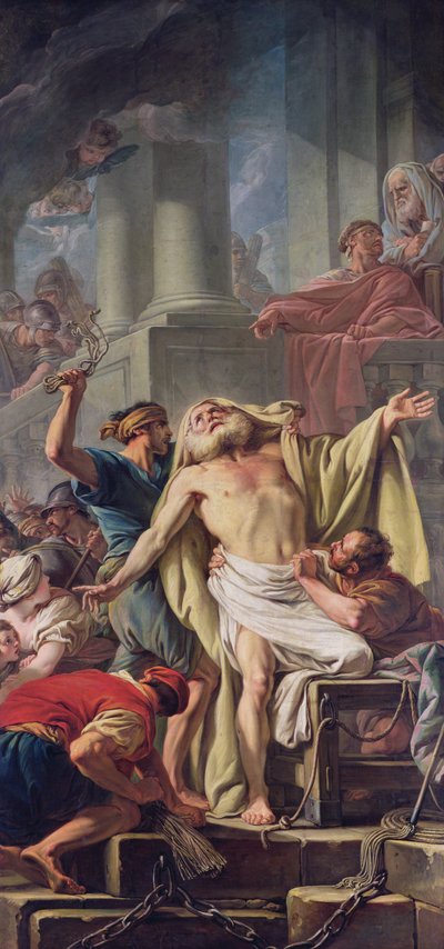 The Flagelation of St. Andrew, 1761 av Jean Baptiste Deshays de Colleville