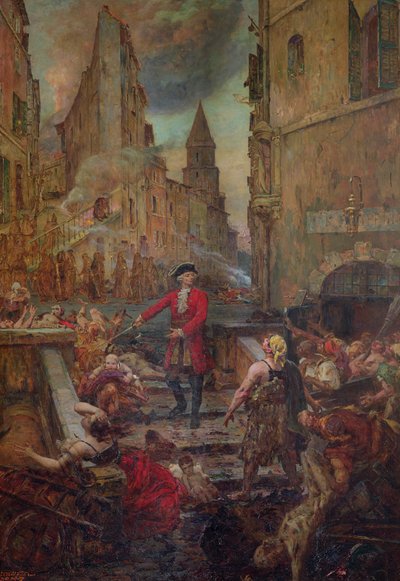 Chevalier Roze på Montee dAccoules, Marseille av Jean Baptiste Duffaud