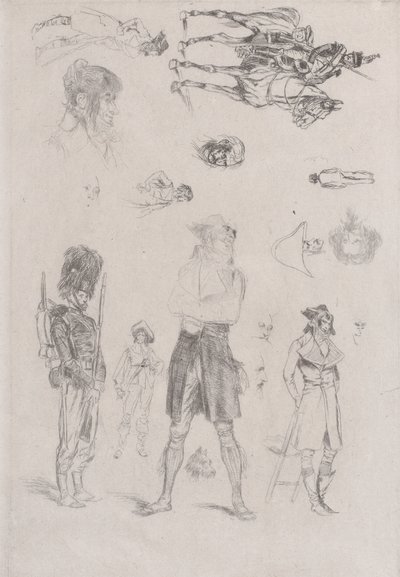 Skisseark Skisseark, 1868. av Jean Baptiste Edouard Detaille