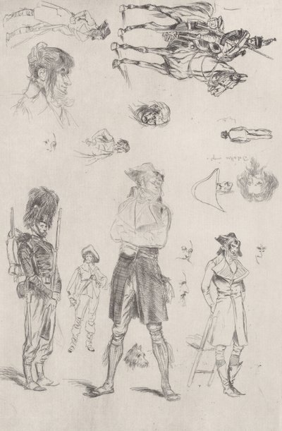 Skisseark Skisseark, 1868. av Jean Baptiste Edouard Detaille